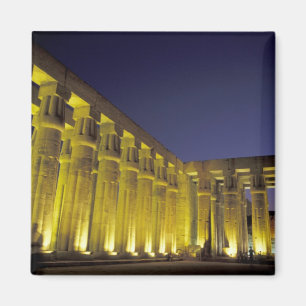Afrika, Egypte, Luxor. Zonhof van Amenhotep Magneet