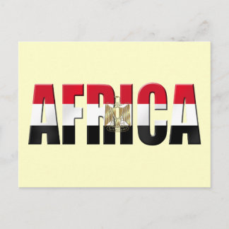 Afrika Egyptisch vlag logo Eagle embleem geschenke Briefkaart