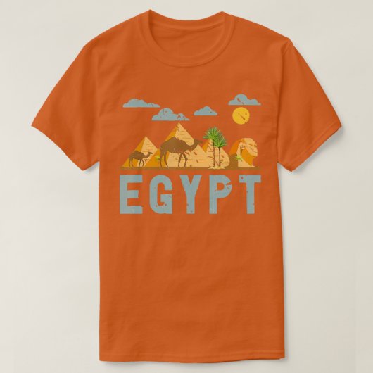 Afrika Egyptische Hieroglyphics Caïro Egypte T-shirt (Design voorkant)
