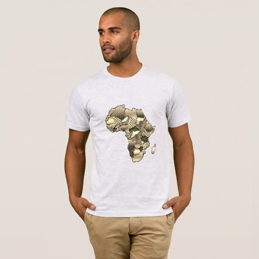 Afrika: Embossed en Empowerment T-shirt (Voorkant volledig)