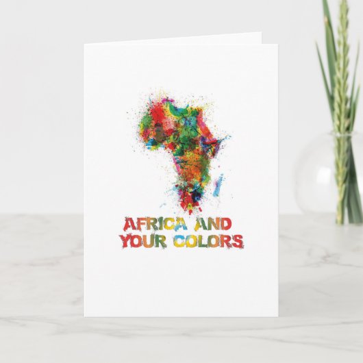 Afrika en je kleuren kaart (Voorkant)