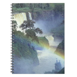 Afrika, Ethiopië, Blauwe Nijl, Waterval. Notitieboek