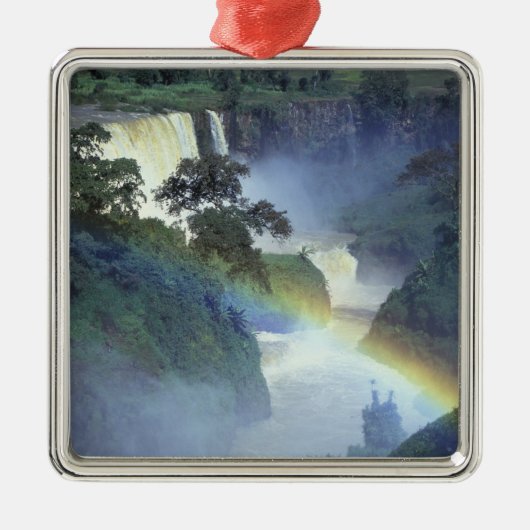 Afrika, Ethiopië, de Blauwe Nijlrivier, Cataract. Metalen Ornament (Voorkant)