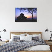Afrika, Ethiopië, de Omo-rivierregio, zonsondergan Canvas Afdruk (Insitu (Slaapkamer))