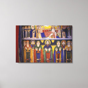 Afrika, Ethiopië. Kunstwerk met afbeeldingen van a Canvas Afdruk