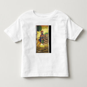 Afrika, Ethiopië. Kunstwerk met Leeuw van Kinder Shirts