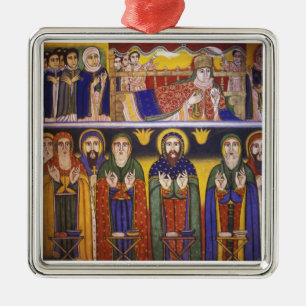 Afrika, Ethiopië. Kunstwerk voor apostelen en Metalen Ornament