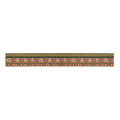 Afrika Etnisch Kunstpatroon Grosgrain Lint (Voorkant)