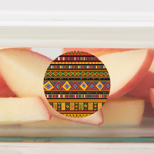 Afrika Etnisch Kunstpatroon Labels (Aangebracht)
