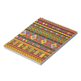 Afrika Etnisch Kunstpatroon Notitieblok