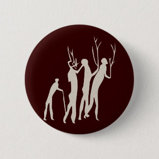Afrika Felsmalerei Menschen africa cave art people Ronde Button 5,7 Cm