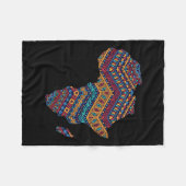 Afrika Flag Kente Cloth Black Pride African Americ Fleece Deken (Voorkant (Horizontaal))
