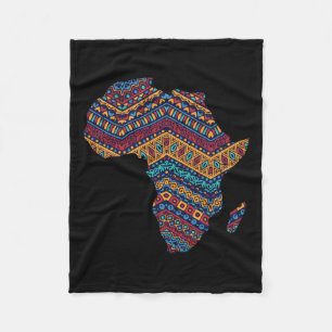 Afrika Flag Kente Cloth Black Pride African Americ Fleece Deken
