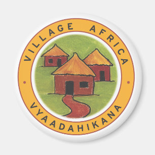 Afrika Fridge Magnet overspoelen! Magneet