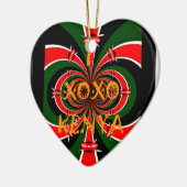 Afrika-geïnspireerde Kenia Vlag Abstracte kunst Keramisch Ornament (Links)