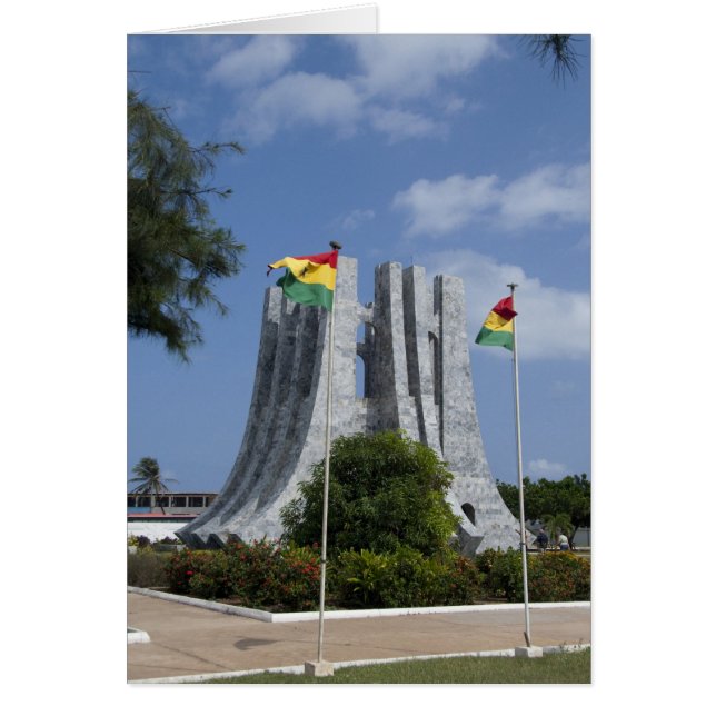 Afrika, Ghana, Accra. Nkrumah Mausoleum, punt 3 (Voorkant)