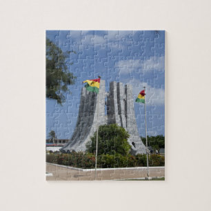 Afrika, Ghana, Accra. Nkrumah Mausoleum, punt 3 Legpuzzel