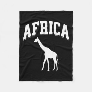 Afrika Giraffe Safari Vakantie Souvenir Preppy Aes Fleece Deken