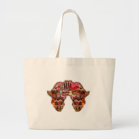 Afrika Grote Tote Bag (Voorkant)