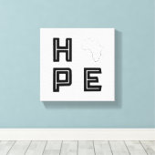 Afrika Hope Canvas Kunst (Insitu (Houten vloer))