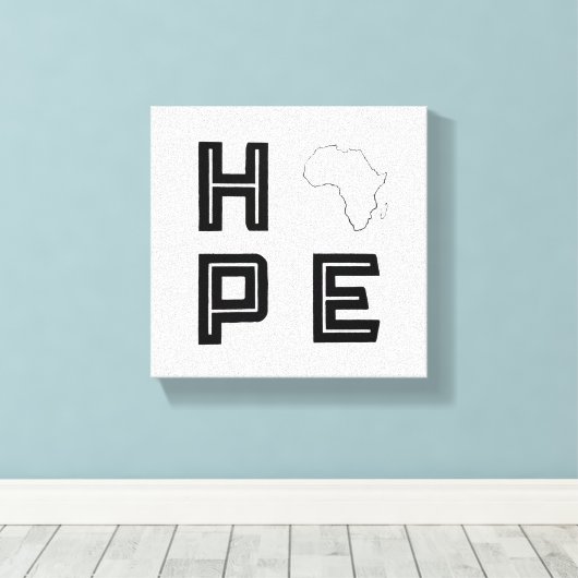 Afrika Hope Canvas Kunst (Insitu (Houten vloer))