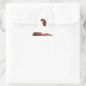 Afrika in Beweging: Kaleidoscoop Kaart Ontwerp Driehoek Sticker (Tas)