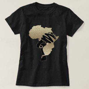 Afrika in goud – Afrocentrische Erfenis T-shirt