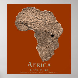 Afrika in mijn gedachten poster