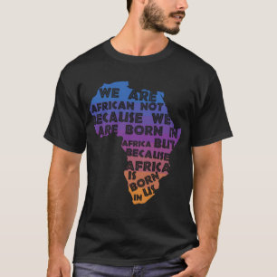 Afrika is geboren in de zon van ons t-shirt