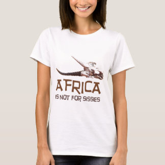 Afrika is niet voor missies: Afrikaanse springstaa T-shirt