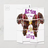 Afrika is waar ik Liefde vond Briefkaart (Voorkant / Achterkant)