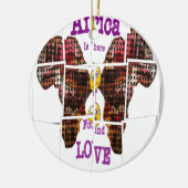Afrika is waar ik Liefde vond Keramisch Ornament (Links)