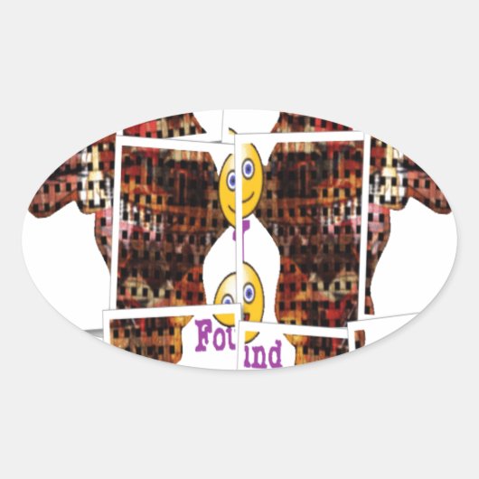 Afrika is waar ik Liefde vond Ovale Sticker (Voorkant)