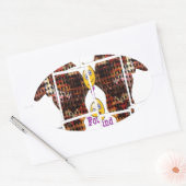 Afrika is waar ik Liefde vond Ovale Sticker (Envelop)