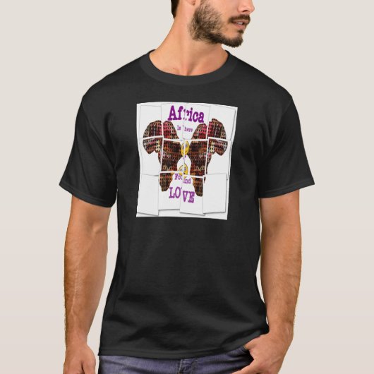 Afrika is waar ik Liefde vond T-shirt (Voorkant)