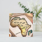Afrika Kaart (Staand voorkant)