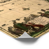  Afrika-kaart 1688 Poster (Hoek)