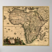  Afrika-kaart 1688 Poster (Voorkant)