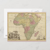  Afrika-kaart 1725 Briefkaart (Voorkant / Achterkant)