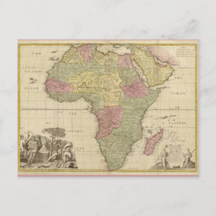  Afrika-kaart 1725 Briefkaart