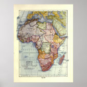  Afrika-kaart (1921) Poster (Voorkant)