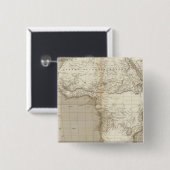 Afrika kaart 2 vierkante button 5,1 cm (Voorkant /achterkant)