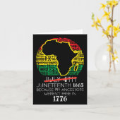 Afrika Kaart 4 juli Juneteenth 1865 juni 19th Mann (Gele Bloem)