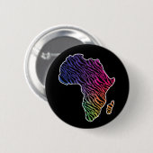 Afrika Kaart Afrikaans Pride Zebra Pattern Ronde Button 5,7 Cm (Voorkant /achterkant)