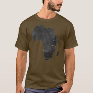 Afrika kaart Afrikaanse kaart Afrikaanse muur kuns T-shirt