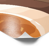 Afrika-kaart Foto Afdruk (Hoek)