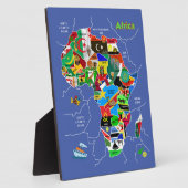 Afrika-kaart Fotoplaat (Zijkant)