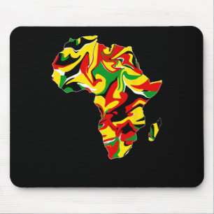 Afrika Kaart Groen Geel Rood Trots Afrikaanse Prid Muismat