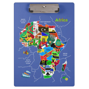 Afrika-kaart Klembord