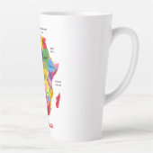 Afrika-kaart Latte Mok (Rechts)